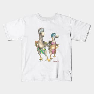 Dodo goes swimming Kids T-Shirt